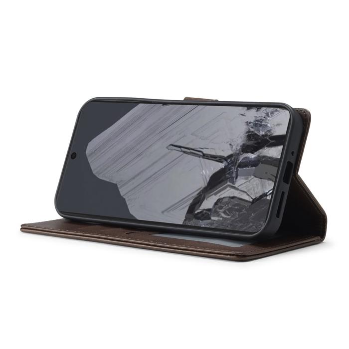 Bild 3, LC.IMEEKE LC.IMEEKE Google Pixel 10 Pro XL Fodral Läder Brun - Teknikhallen.se