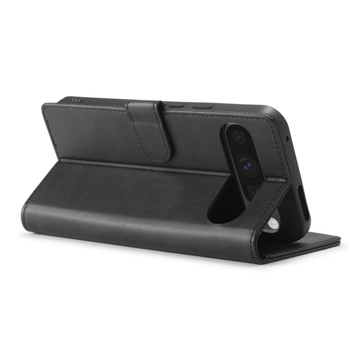 Bild 4, LC.IMEEKE LC.IMEEKE Google Pixel 10 Pro XL Fodral Läder Svart - Teknikhallen.se