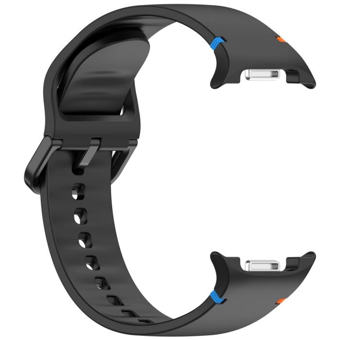 Bild 4,  Galaxy Watch 8 46/44/40 mm Klockarmband Silkon Svart - Teknikhallen.se