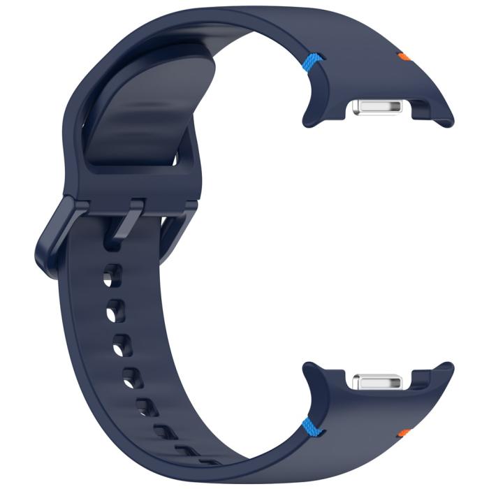 Bild 4,  Galaxy Watch 8 46/44/40 mm Klockarmband Silkon Mörk Blå - Teknikhallen.se