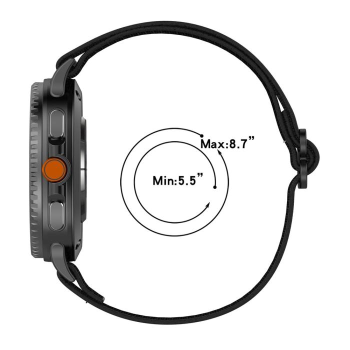 Bild 3,  Galaxy Watch 8 46/44/40 mm Armband Justerbart Nylon Leopard - Teknikhallen.se