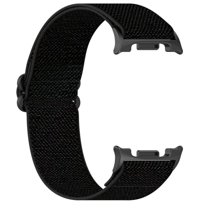 Bild 2,  Galaxy Watch 8 46/44/40 mm Armband Justerbart Nylon Svart - Teknikhallen.se