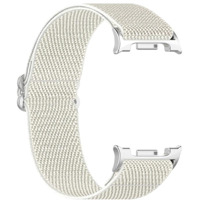 Bild 2,  Galaxy Watch 8 46/44/40 mm Armband Justerbart Nylon Beige - Teknikhallen.se