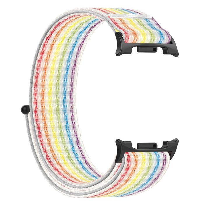 Bild 2,  Galaxy Watch 8 46/44/40 mm Armband Nylon Loop Rainbow - Teknikhallen.se