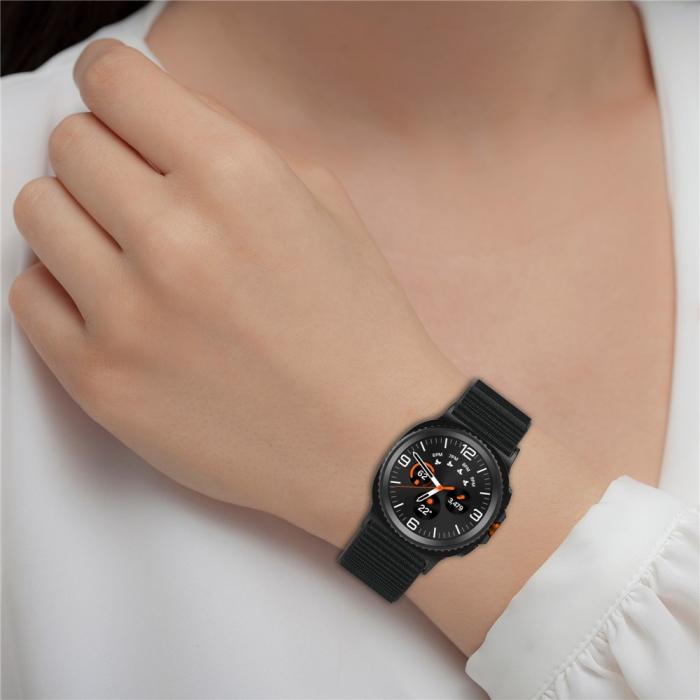 Bild 4,  Galaxy Watch 8 46/44/40 mm Armband Nylon Loop Rainbow - Teknikhallen.se