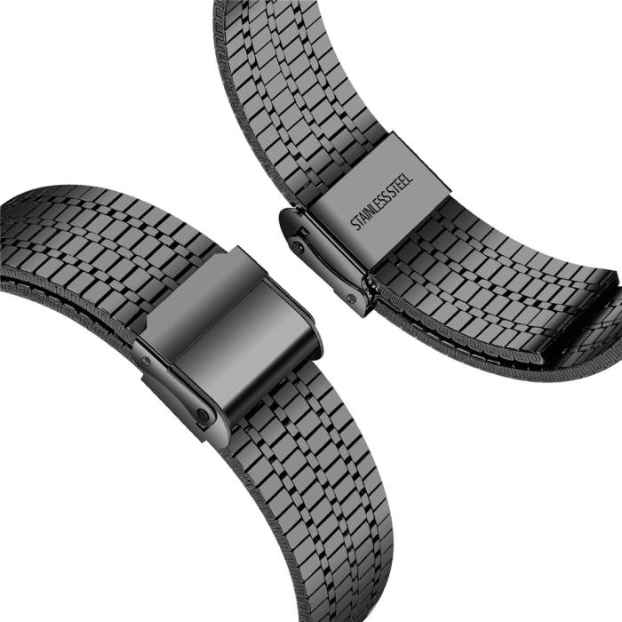 Bild 3,  Galaxy Watch 8 46/44/40 mm Armband Rostfritt Stål Svart - Teknikhallen.se