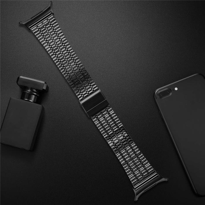 Bild 4,  Galaxy Watch 8 46/44/40 mm Armband Rostfritt Stål Svart - Teknikhallen.se