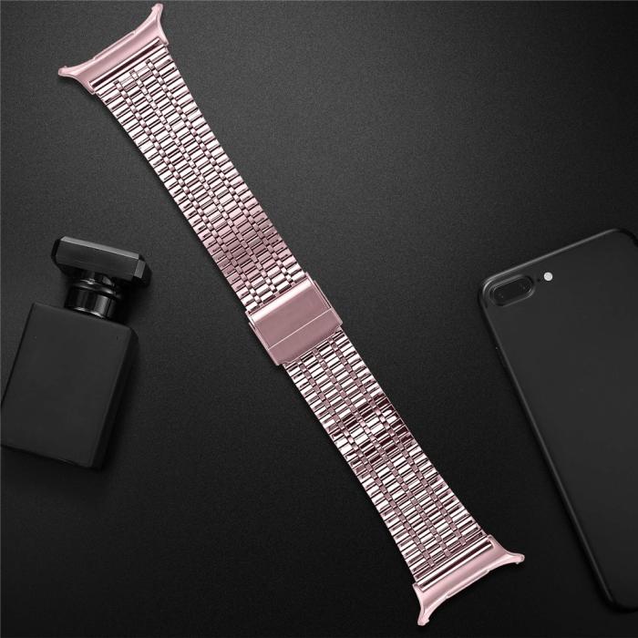 Bild 4,  Galaxy Watch 8 46/44/40 mm Armband Rostfritt Stål Rosa - Teknikhallen.se
