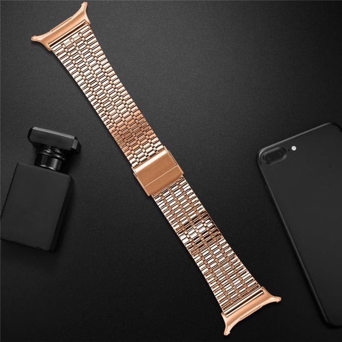 Bild 4,  Galaxy Watch 8 46/44/40 mm Armband Rostfritt Stål Roséguld - Teknikhallen.se