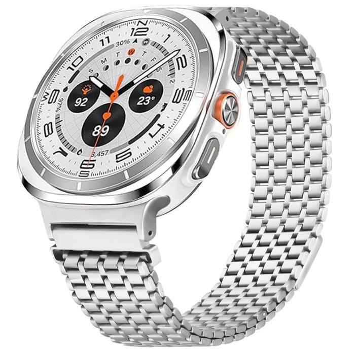 Bild 2,  Galaxy Watch 8 46/44/40 mm Armband Magnetisk Loop Silver - Teknikhallen.se