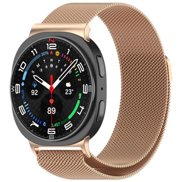 Bild 2,  Galaxy Watch 8 46/44/40 mm Armband Milanese Loop Roséguld - Teknikhallen.se