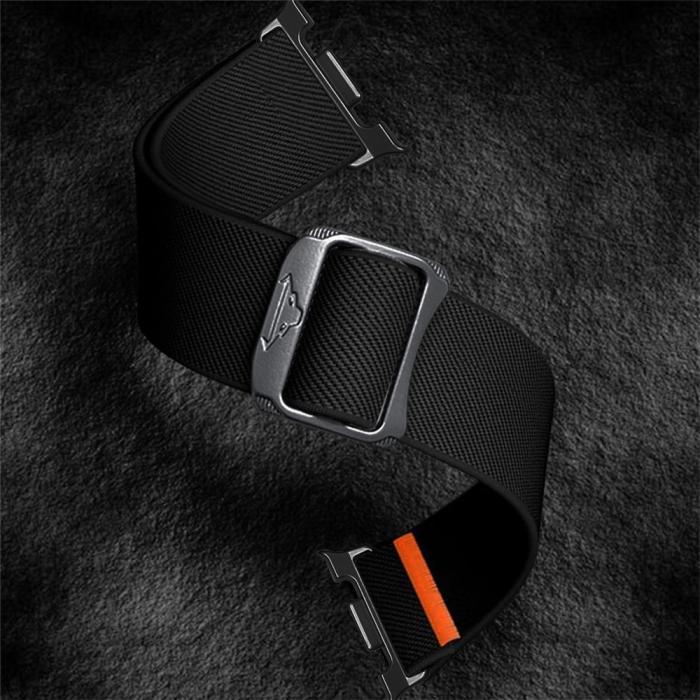 Bild 3,  Galaxy Watch 8 46/44/40 mm Armband Justerbart Nylon Svart - Teknikhallen.se