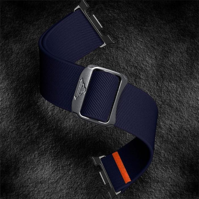 Bild 3,  Galaxy Watch 8 46/44/40 mm Armband Justerbart Nylon Mörk Blå - Teknikhallen.se