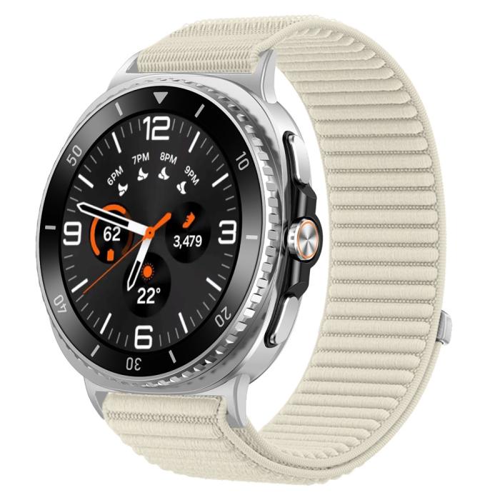 Bild 2,  Galaxy Watch 8 46/44/40 mm Armband Nylon Loop Starlight - Teknikhallen.se