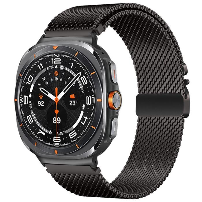 Bild 2,  Galaxy Watch 8 46/44/40 mm Armband Milanese Svart - Teknikhallen.se