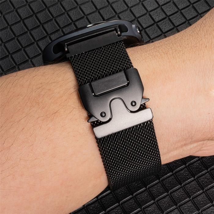 Bild 3,  Galaxy Watch 8 46/44/40 mm Armband Milanese Svart - Teknikhallen.se