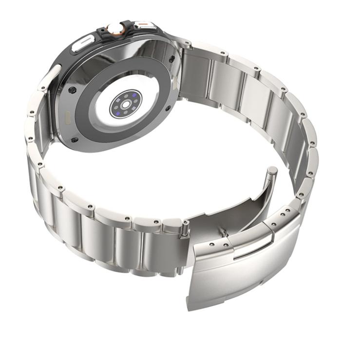 Bild 4,  Samsung Galaxy Watch 8 46/44/40 mm Armband Metall Svart - Teknikhallen.se