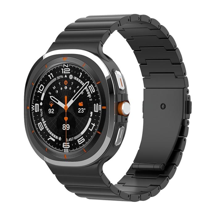 Bild 2,  Samsung Galaxy Watch 8 46/44/40 mm Armband Metall Svart - Teknikhallen.se