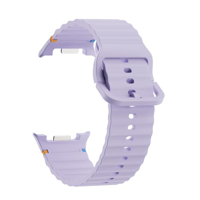 Bild 2, KALEBOL KALEBOL Galaxy Watch 8 46/44/40 mm Armband Wave Lila - Teknikhallen.se