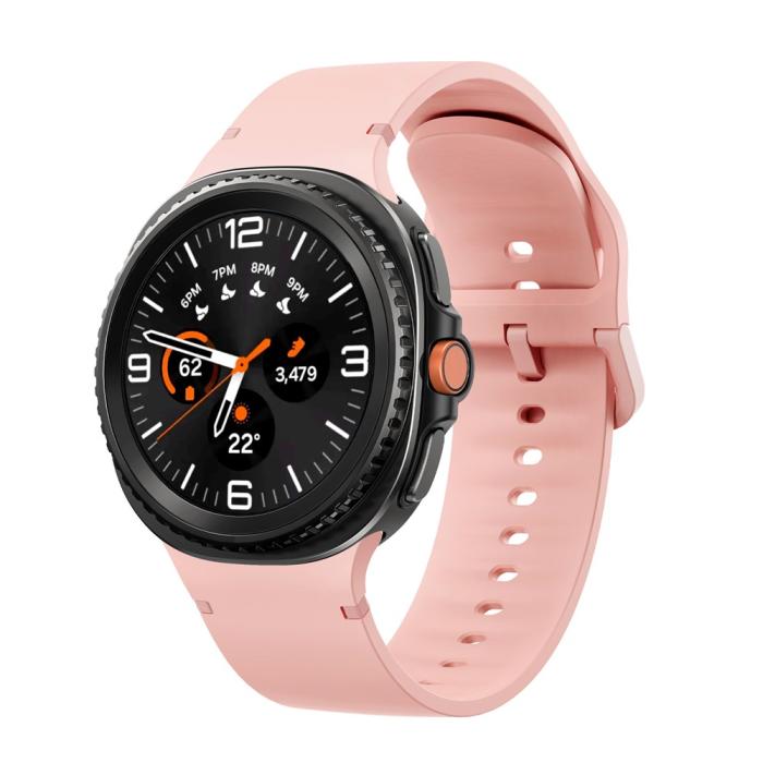Bild 3, KALEBOL KALEBOL Galaxy Watch 8 46/44/40 mm Armband Silikon Rosa - Teknikhallen.se