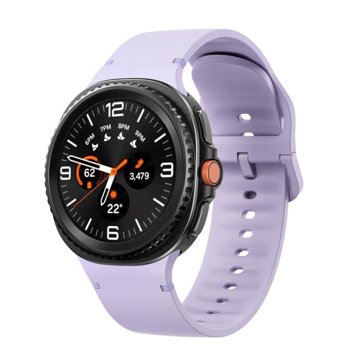 Bild 3, KALEBOL KALEBOL Galaxy Watch 8 46/44/40 mm Armband Silikon Lila - Teknikhallen.se