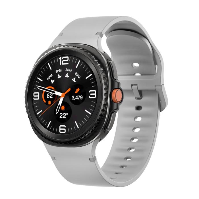 Bild 3, KALEBOL KALEBOL Galaxy Watch 8 46/44/40 mm Armband Silikon Grå - Teknikhallen.se
