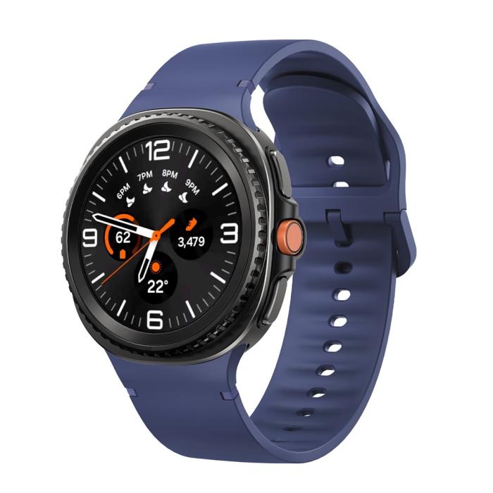 Bild 3, KALEBOL KALEBOL Galaxy Watch 8 46/44/40 mm Armband Silikon Mörk Blå - Teknikhallen.se