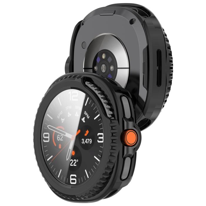 Bild 6,  Samsung Galaxy Watch 8 46 mm Skal Med Skärmskydd Svart - Teknikhallen.se