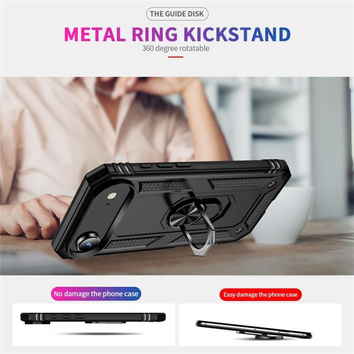 Bild 6,  iPhone Air Skal Shockproof Hybrid Ring Svart - Teknikhallen.se