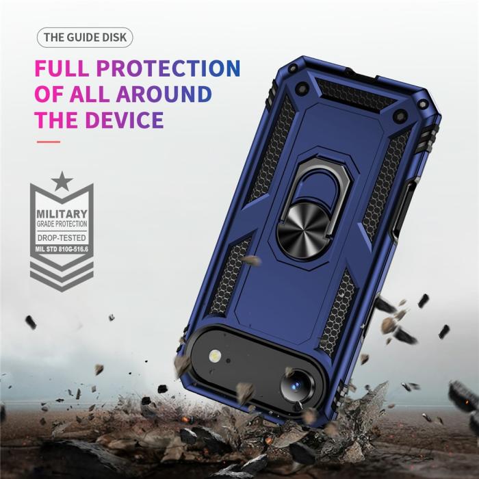 Bild 5,  iPhone Air Skal Shockproof Hybrid Ring Blå - Teknikhallen.se