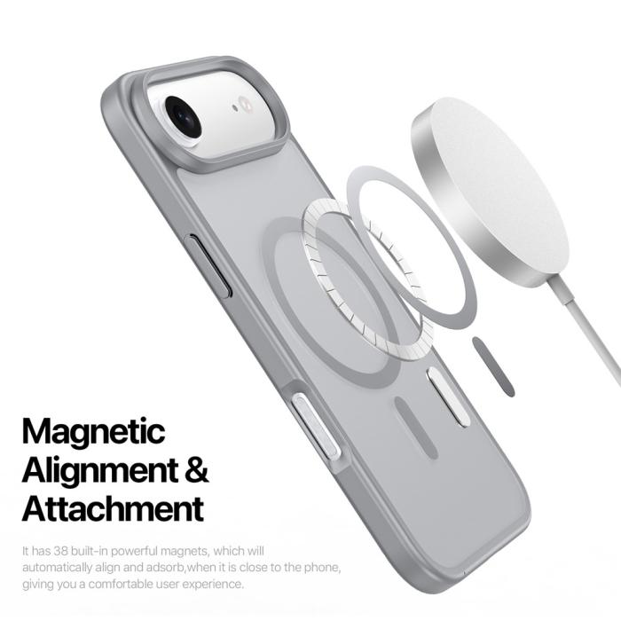 Bild 6, DUX DUCIS DUX DUCIS iPhone Air Skal MagSafe Yind Series Grå - Teknikhallen.se