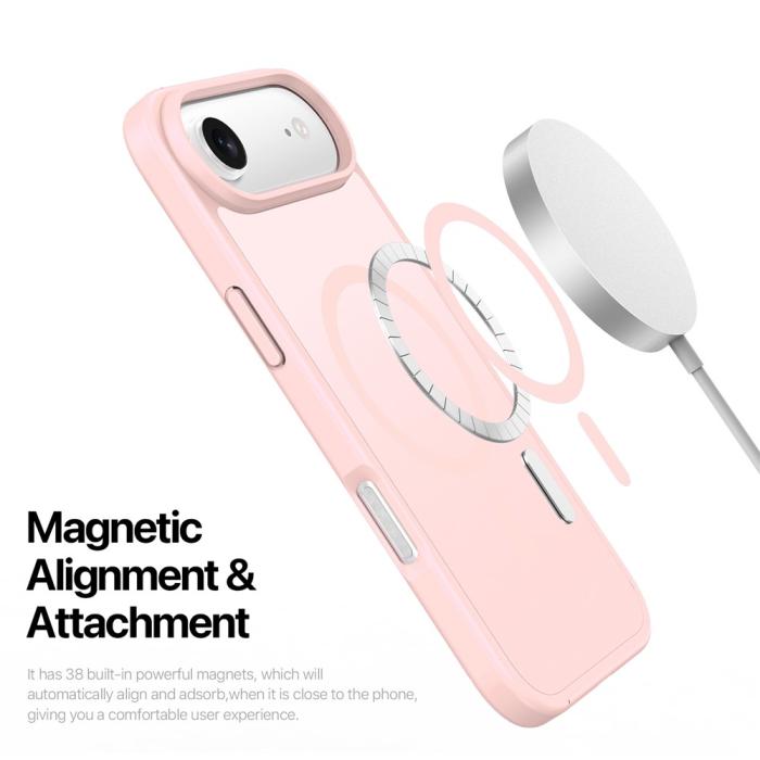 Bild 6, DUX DUCIS DUX DUCIS iPhone Air Skal MagSafe Yind Series Rosa - Teknikhallen.se