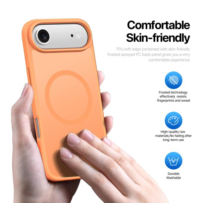 Bild 5, DUX DUCIS DUX DUCIS iPhone Air Skal MagSafe Yind Series Orange - Teknikhallen.se