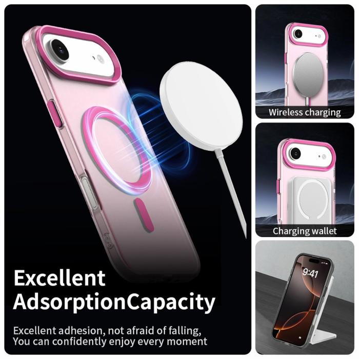 Bild 3,  iPhone Air Skal Magsafe Hybrid Rosa - Teknikhallen.se