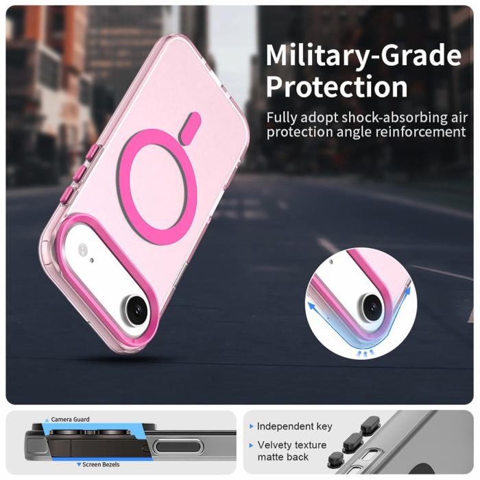 Bild 4,  iPhone Air Skal Magsafe Hybrid Rosa - Teknikhallen.se