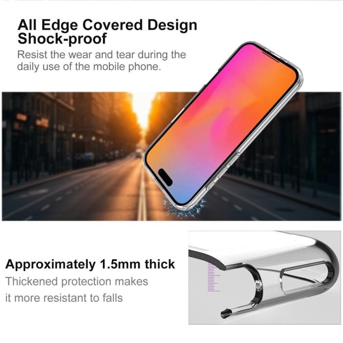 Bild 4, IMAK IMAK iPhone Air Skal TPU Transparent - Teknikhallen.se