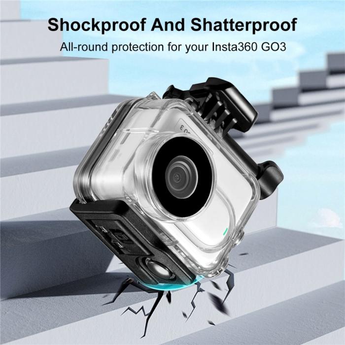 Bild 6, PULUZ PULUZ Vattentät Fodral För Insta360 GO 3 / 3S - Teknikhallen.se