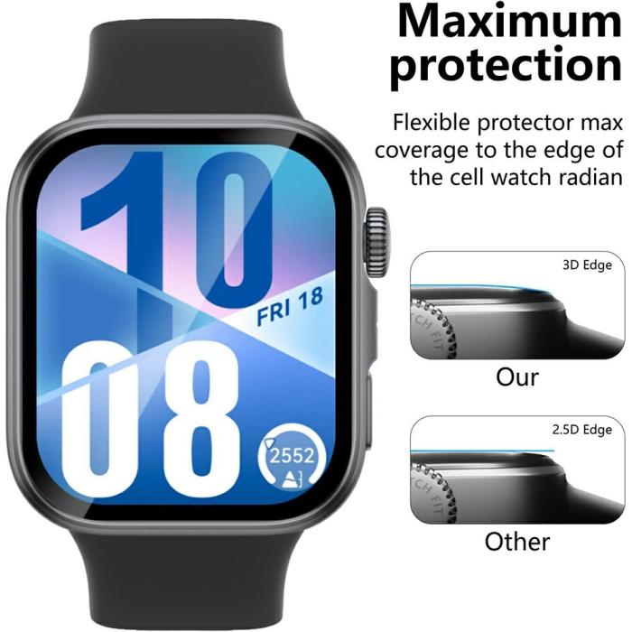 Bild 4,  Huawei Watch Fit 4 Skärmskydd 2-PACK - Teknikhallen.se