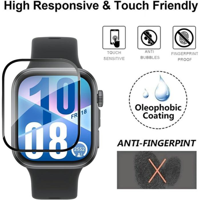 Bild 5,  Huawei Watch Fit 4 Skärmskydd 2-PACK - Teknikhallen.se