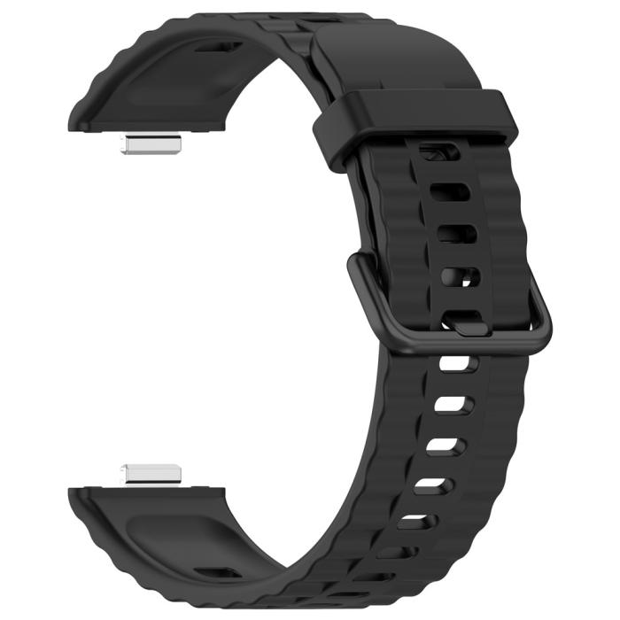 Bild 2,  Huawei Watch Fit 4 Pro / 4 / 3 Armband Silikon Svart - Teknikhallen.se