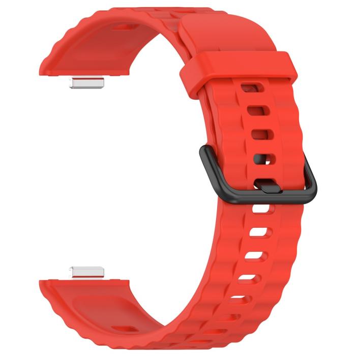 Bild 2,  Huawei Watch Fit 4 Pro / 4 / 3 Armband Silikon Röd - Teknikhallen.se
