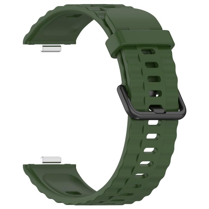 Bild 2,  Huawei Watch Fit 4 Pro / 4 / 3 Armband Silikon Militär Grön - Teknikhallen.se