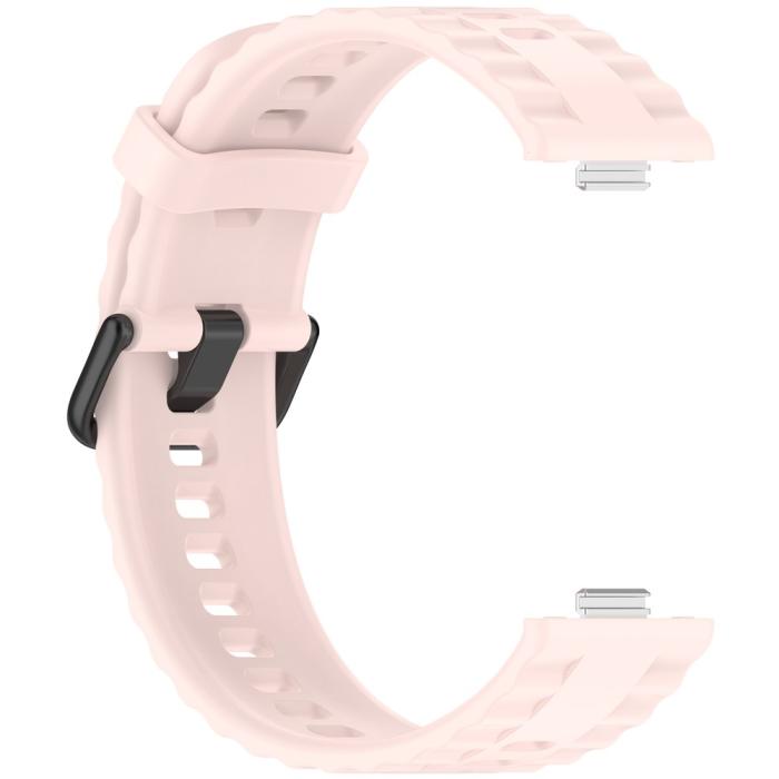 Bild 3,  Huawei Watch Fit 4 Pro / 4 / 3 Armband Silikon Ljus Rosa - Teknikhallen.se