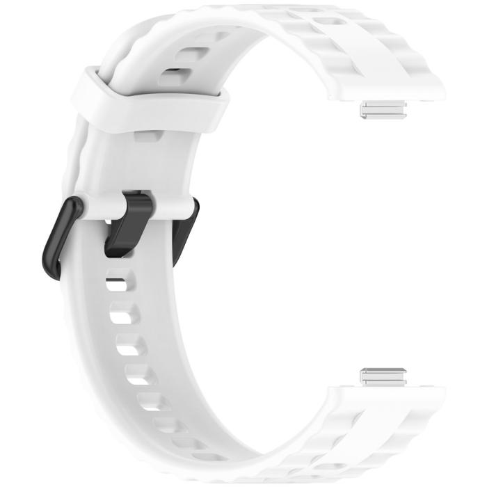 Bild 3,  Huawei Watch Fit 4 Pro / 4 / 3 Armband Silikon Vit - Teknikhallen.se