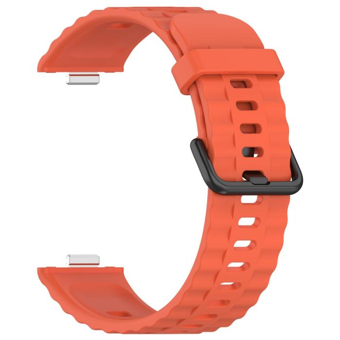 Bild 2,  Huawei Watch Fit 4 Pro / 4 / 3 Armband Silikon Orange - Teknikhallen.se
