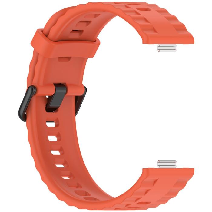 Bild 3,  Huawei Watch Fit 4 Pro / 4 / 3 Armband Silikon Orange - Teknikhallen.se