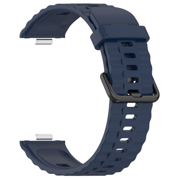 Bild 2,  Huawei Watch Fit 4 Pro / 4 / 3 Armband Silikon Mörk Blå - Teknikhallen.se