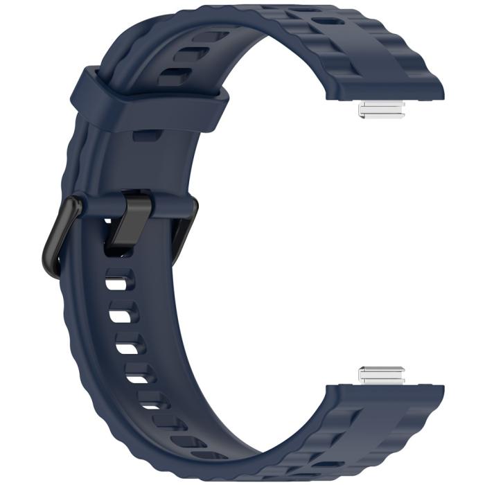 Bild 3,  Huawei Watch Fit 4 Pro / 4 / 3 Armband Silikon Mörk Blå - Teknikhallen.se