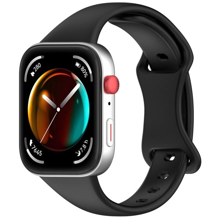 Bild 2, KALEBOL KALEBOL Huawei Watch Fit 4 Pro/4/3 Armband Silikon Svart - Teknikhallen.se