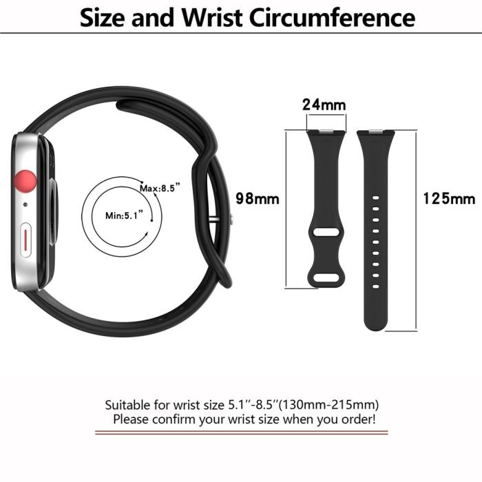Bild 5, KALEBOL KALEBOL Huawei Watch Fit 4 Pro/4/3 Armband Silikon Svart - Teknikhallen.se